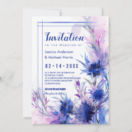 Mit Foto Cornflower Reverie Einladung