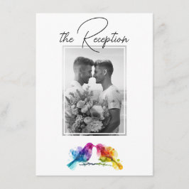 Mit Foto Empfang DETAILS Rainbow Lovebirds Begleitkarte