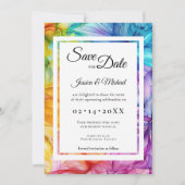 Mit Foto Ethereal Bloom Save The Date (Vorderseite)