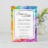 Mit Foto Ethereal Bloom Save The Date (Stehend Vorderseite)