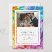 Mit Foto Ethereal Bloom Save The Date (Rückseite)