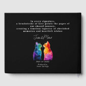 🌈 mit Foto, genau Ihre: Regenbogen-Liebe Gästebuch (Rückseite)