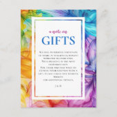 Mit Foto GIFT-Karte ätherischer Blüte Begleitkarte (Vorderseite)