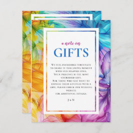 Mit Foto GIFT-Karte ätherischer Blüte Begleitkarte