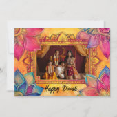 Mit Foto Happy Diwali (Vorderseite)