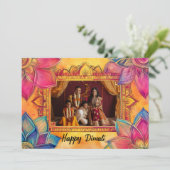 Mit Foto Happy Diwali (Stehend Vorderseite)