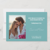 Mit Foto Hibiskus Serenade Paradies Save The Date (Rückseite)