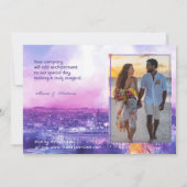 Mit FOTO im Rücken Amour Éternel à la Parisienne Einladung (Rückseite)