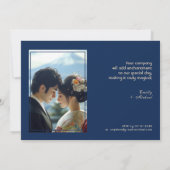 Mit Foto Japonesque Harmonie mit Fuji Einladung (Rückseite)