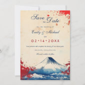 Mit Foto Japonesque Harmony mit Fuji Save The Date (Vorderseite)
