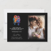 🌈 mit Foto LGBTQ Ewige Einheit Hochzeit Save The Date (Rückseite)