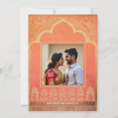 Mit Foto Marigold Harmony Einladung (Rückseite)