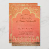 Mit Foto Marigold Harmony Einladung (Vorne/Hinten)