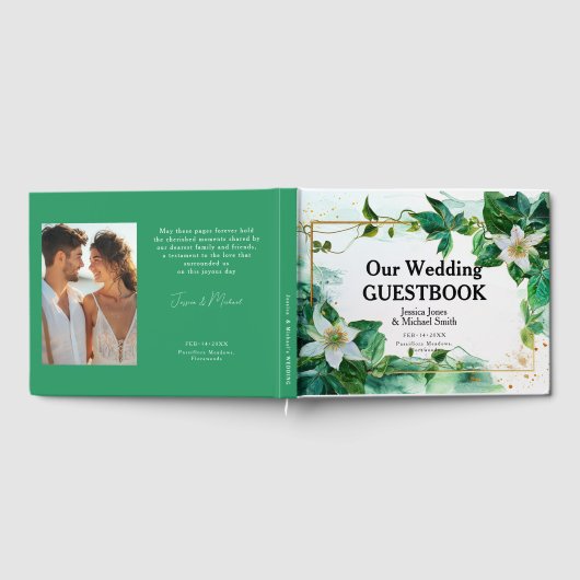 💍 mit Foto Passiflora Ruhe Gästebuch (Voll)