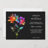🌈 Mit Foto Petals & Pride Einladung (Vorderseite)