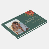 🌹 mit Foto Rose Romantik: Jugendstil-Splendor Gästebuch (Ecke)