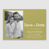 💍 mit Foto Save the Date Magneteinladung (Vorderseite)