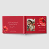 Mit Foto Scarlet Petal Elegante Gästebuch (Voll)