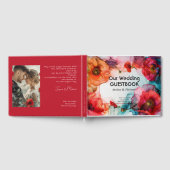 Mit Foto Scarlet Petal Elegante Gästebuch (Voll)