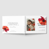 Mit Foto Scarlet Petal Elegante Gästebuch (Voll)
