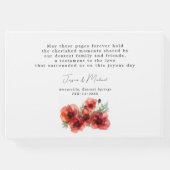 Mit Foto Scarlet Petal Serenade Gästebuch (Rückseite)