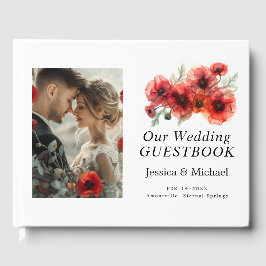 Mit Foto Scarlet Petal Serenade Gästebuch