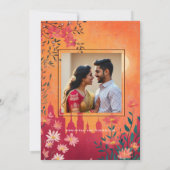 Mit Foto Sunset Serenade Hochzeit Einladung (Rückseite)