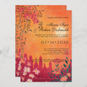 Mit Foto Sunset Serenade Hochzeit Einladung (Vorne/Hinten)