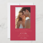 Mit Foto Sunset Serenade Hochzeit Save The Date (Rückseite)