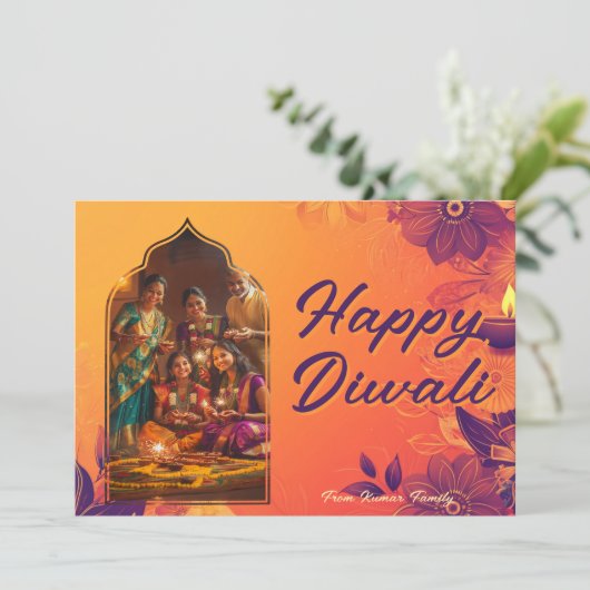 Mit Foto & Text Spark & Spirit card Einladung (Stehend Vorderseite)