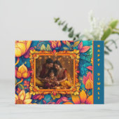 Mit Foto und benutzerdefiniertem Text Happy Diwali (Stehend Vorderseite)