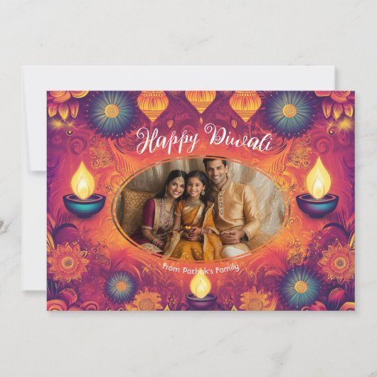 Mit Foto und benutzerdefiniertem Text Lotus Light Einladung (Vorderseite)