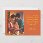 Mit Foto und benutzerdefiniertem Text Sacro Glow C Einladung (Rückseite)