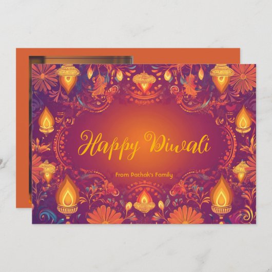 Mit Foto und benutzerdefiniertem Text Sacro Glow C Einladung (Vorne/Hinten)