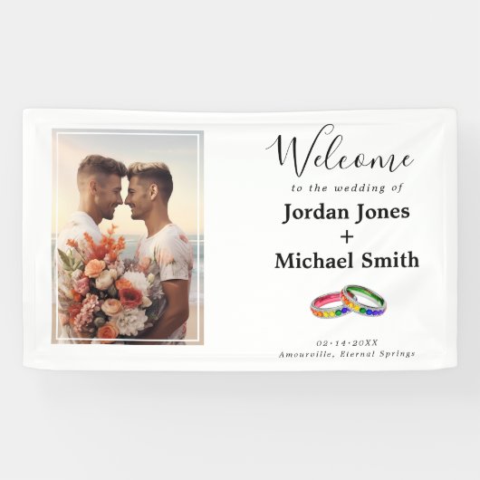 Mit Foto🌈  Vereint im Stolz  Banner (Horizontal)