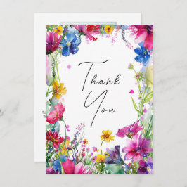 Mit Foto Vielen Dank Meadow Blooms Collection Dankeskarte