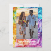 Mit Fotos ätherische Blüte Save The Date (Rückseite)