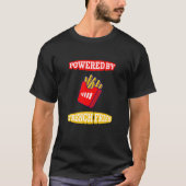 Mit französischen Fries versorgt der französische  T-Shirt (Vorderseite)