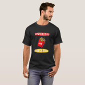 Mit französischen Fries versorgt der französische  T-Shirt (Vorne ganz)