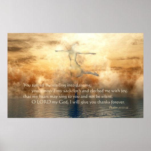 Mit Freude bekleidet Poster (Vorne)