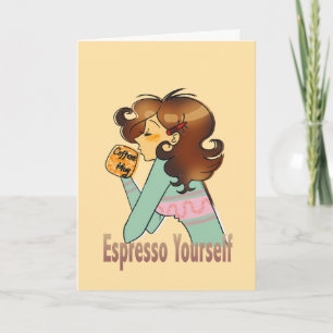 Mit Freude Gebrühter Geburtstags-Kaffee-Kunst Karte