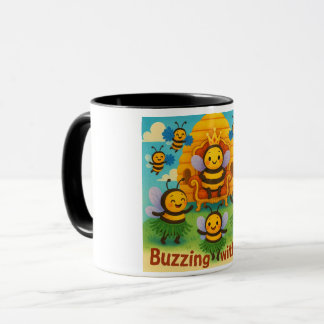 Mit Freude zelebrieren - Niedliche Bienenkönigsfei Tasse