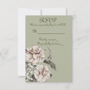 Mit Freudenreichen Herzen RSVP Karte