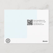 "Mit Freunden sein ist genug" Zitat Postkarte (Rückseite)