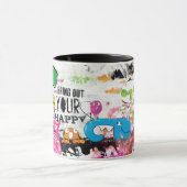 Mit Freunden zu teilen Spaß-Cartoon-Kaffee-Tasse, Tasse (Zentrum)