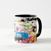 Mit Freunden zu teilen Spaß-Cartoon-Kaffee-Tasse, Tasse (VorderseiteRechts)