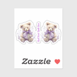 Mit freundlichem Herzen sanfte Bärenaufkleber - Ni Aufkleber