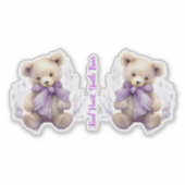 Mit freundlichem Herzen sanfte Bärenaufkleber - Ni Aufkleber (Vorderseite)