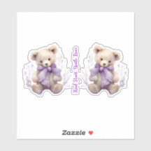 Mit freundlichem Herzen sanfte Bärenaufkleber - Ni