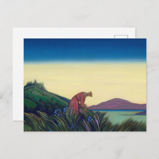 Mit freundlichen Gras, Vasilisa die Weiße von Roer Postkarte (Vorne/Hinten)